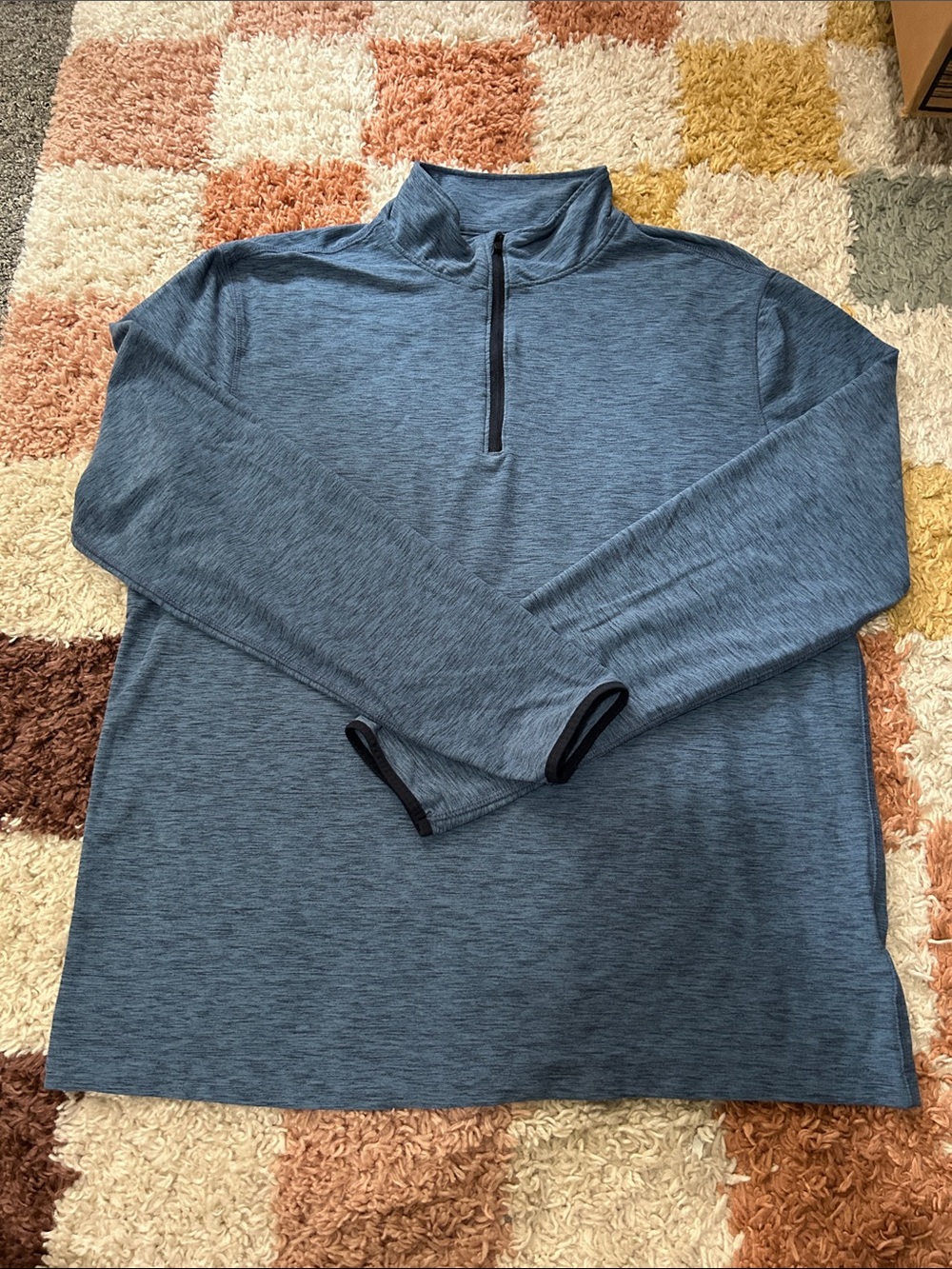 Men’s Gap Fit All Day Stretch Quarter Zip Long Sleeve Size Medium GUC